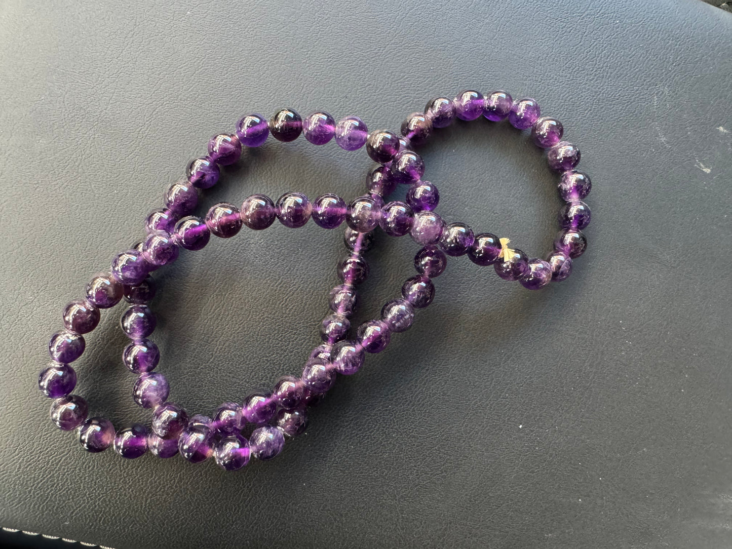 Amethyst bracelets/necklace 6-7mm beads